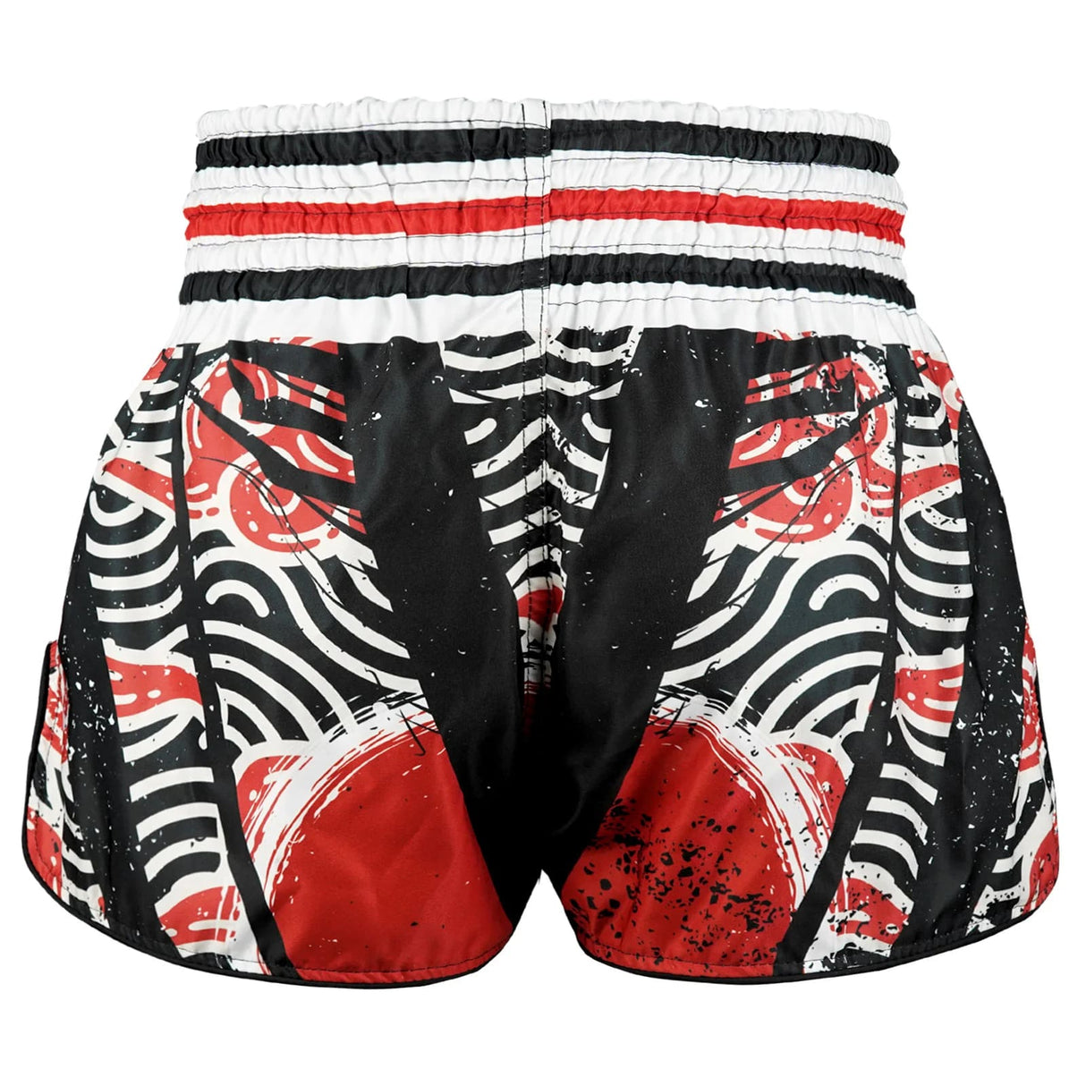 RMS102 TUFF High-Cut Retro Muaythai Shorts Waves of Bushido Elegance