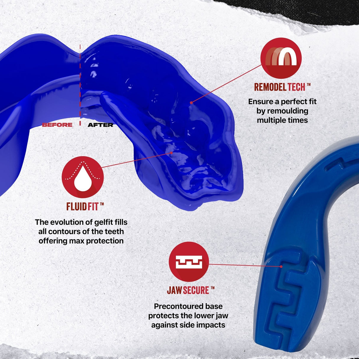 SafeJawz Intro Mouthguard Blue