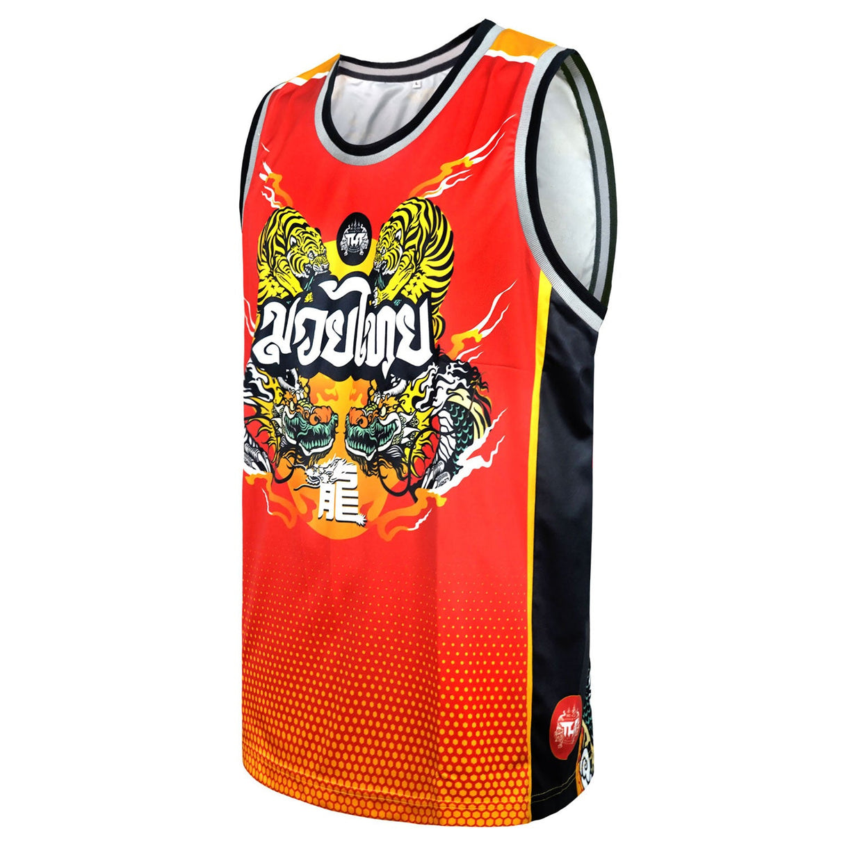 TUFF Tank Top - TT104 - Red Chinese Dragon and Tiger