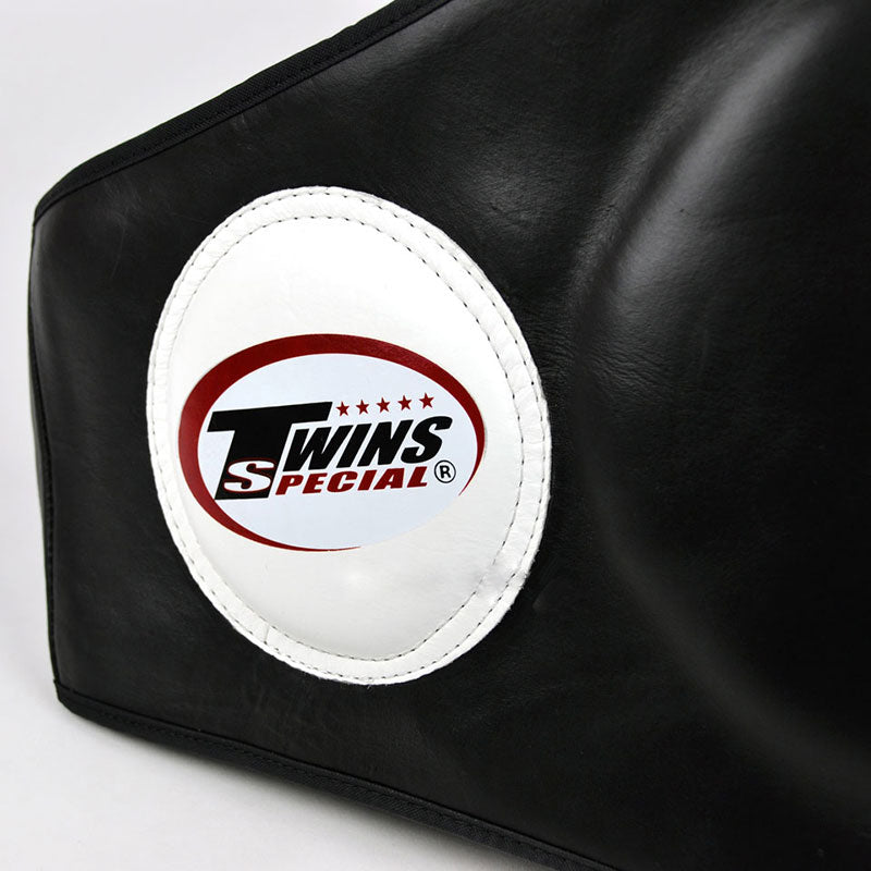 Twins BEPL2 Black Leather Belly Pad - Gymzey.com