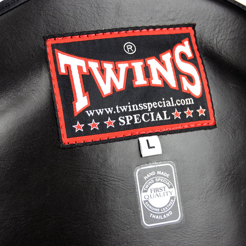 Twins BEPL2 Black Leather Belly Pad - Gymzey.com