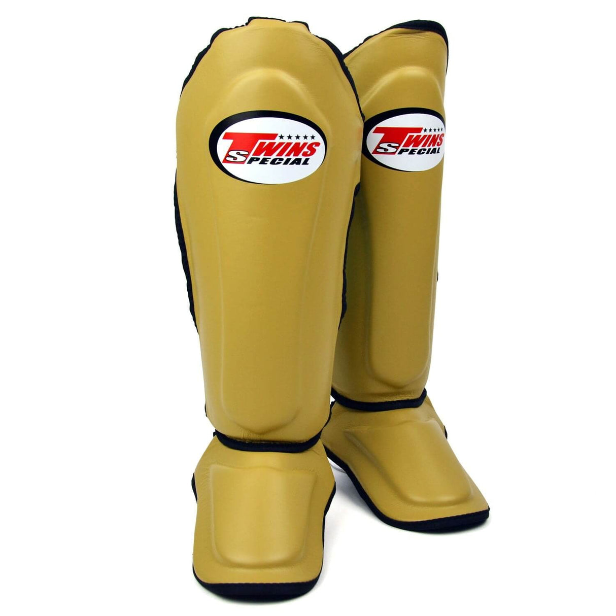 Twins SGL10 Leather Shin Guards Latte