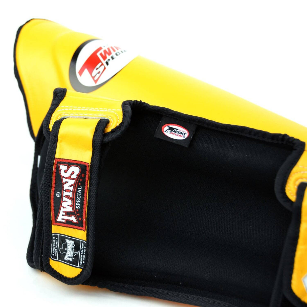 Twins SGL10 Leather Shin Guards Yellow