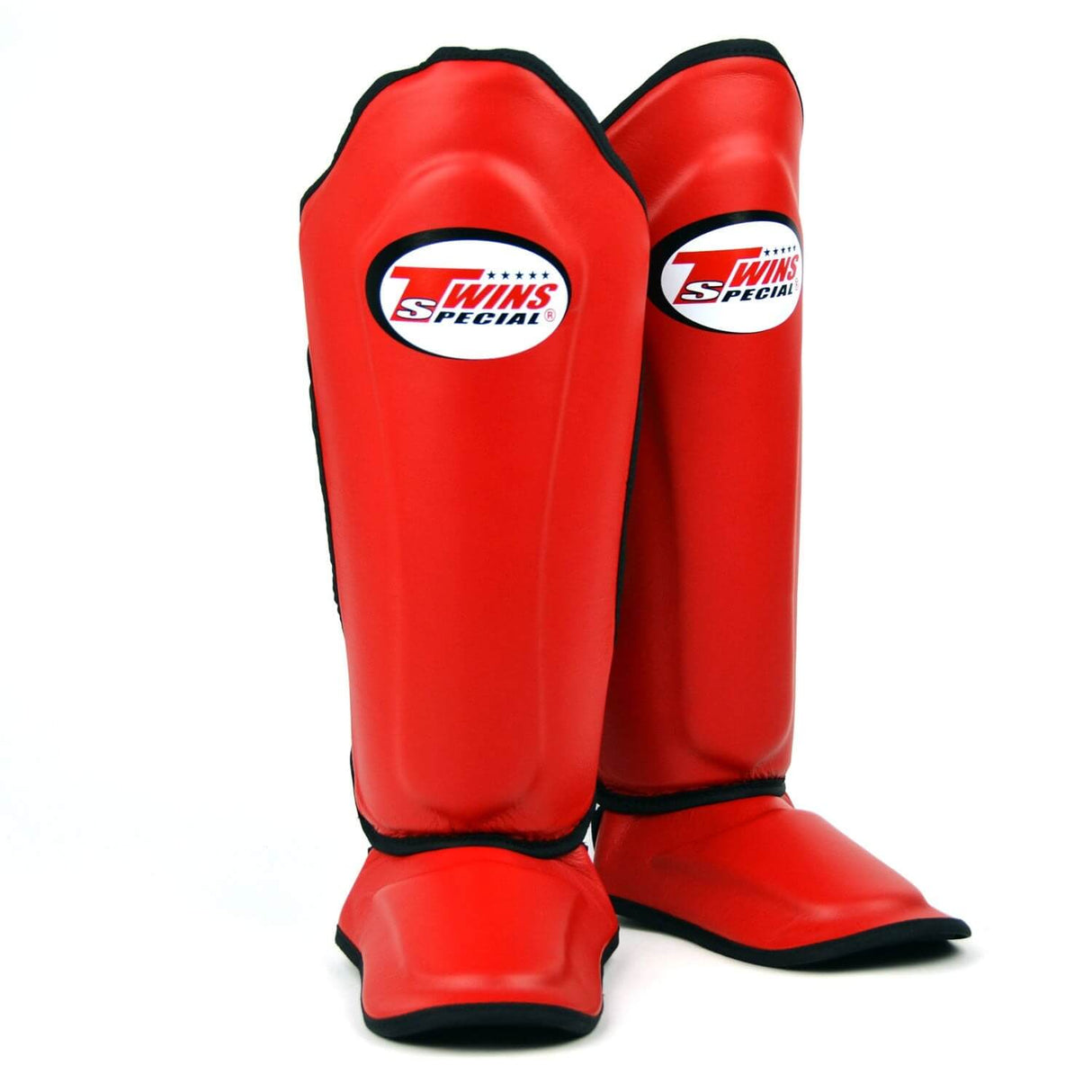 Twins SGL10 Leather Shin Guards Red