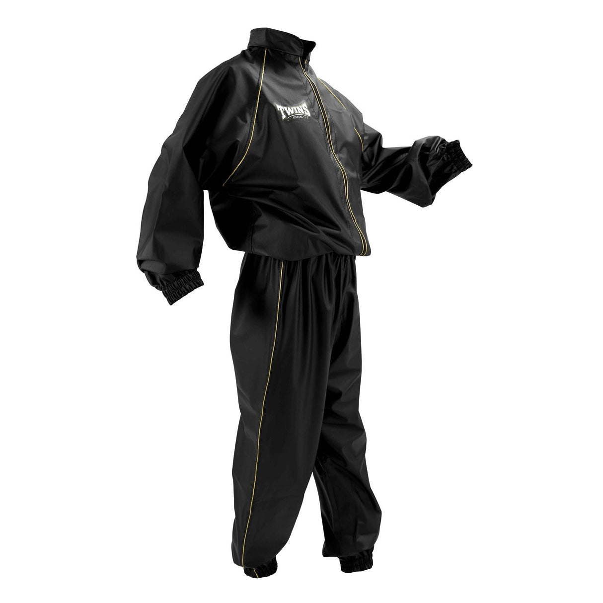VSS1 Twins Classic Vinyl Sweatsuit Black-Gold