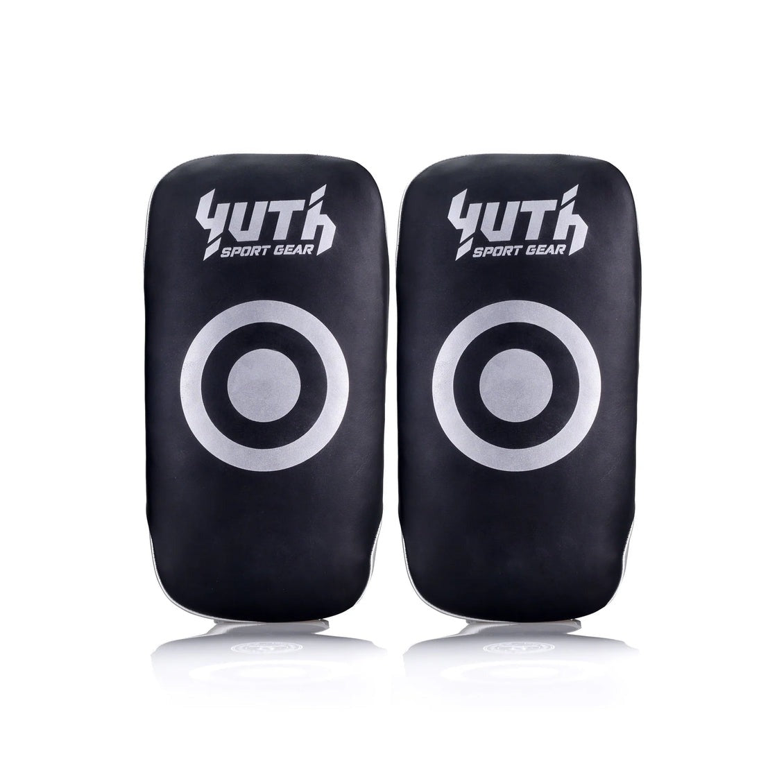 Yuth Thai Kick Pads Black/Silver