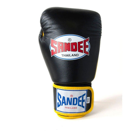 Sandee ABG1 Authentic 2 Tone Boxing Gloves Black/ Yellow
