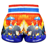 RMS126 TUFF High-Cut Retro Muaythai Shorts The Siam in Motion