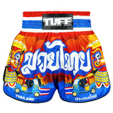 RMS126 TUFF High-Cut Retro Muaythai Shorts The Siam in Motion