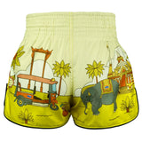RMS127 TUFF High-Cut Retro Muaythai Shorts The Sunshine Journey
