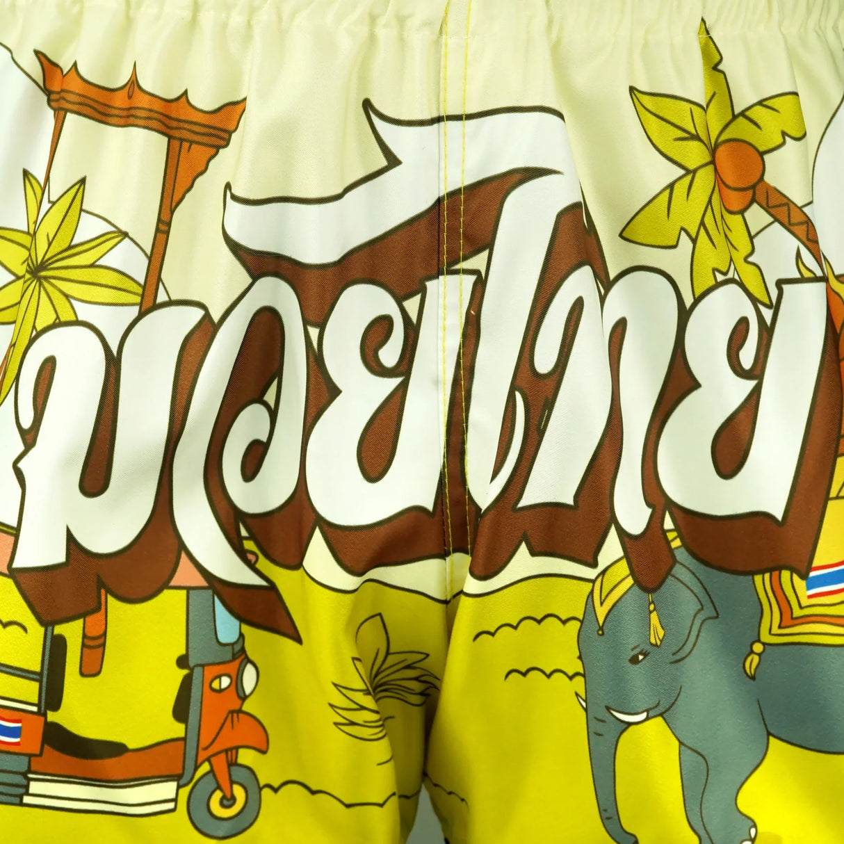 RMS127 TUFF High-Cut Retro Muaythai Shorts The Sunshine Journey