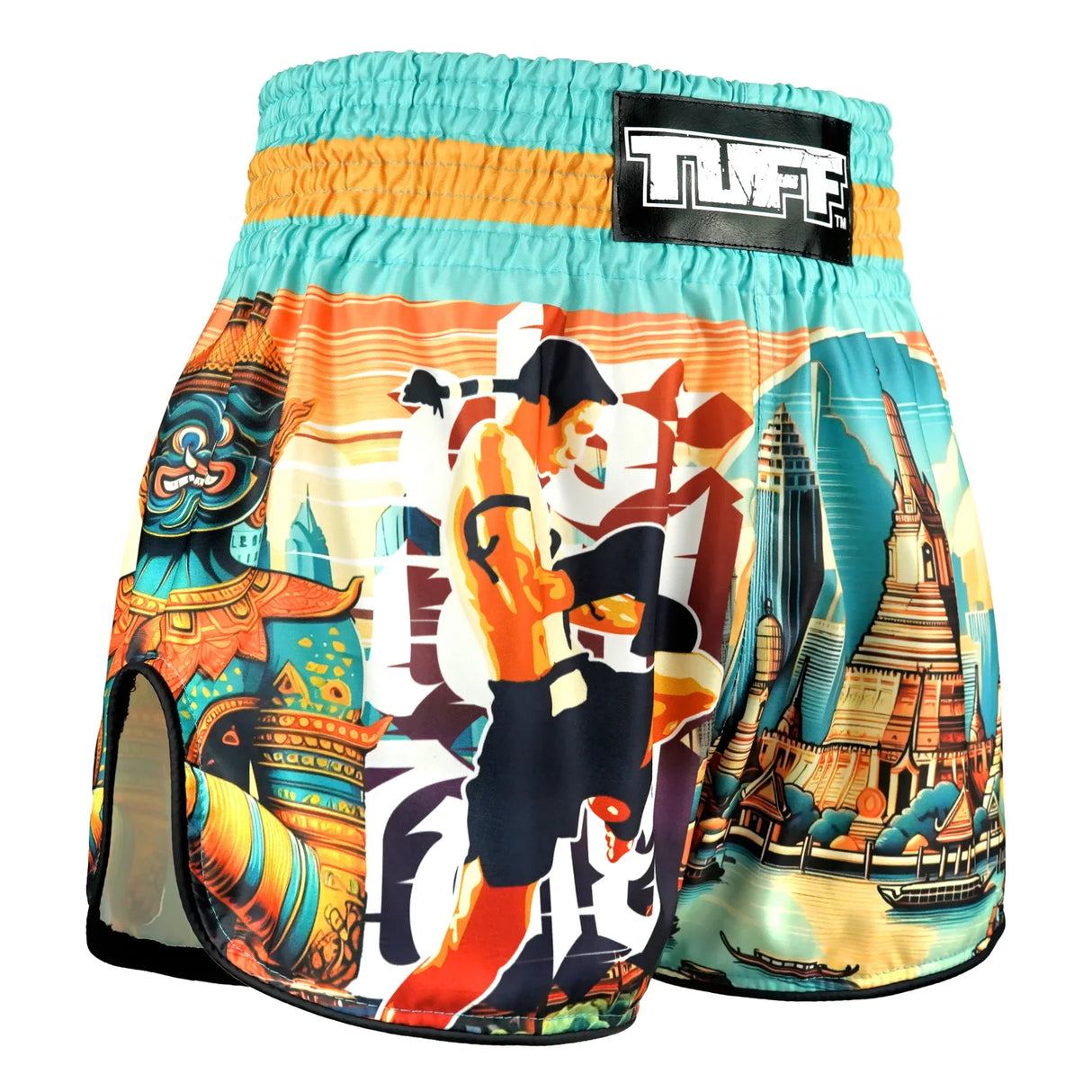 RMS128 TUFF High-Cut Retro Muaythai Shorts The Legacy of Thailand