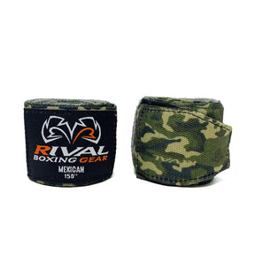 Rival Camo Handwraps extra stretchy boxing wraps rolled up