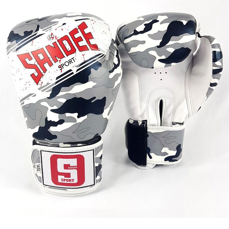 Sandee Sport Boxing Gloves Camo Grey