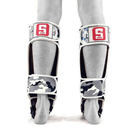 Sandee Sport Slim Shinguards Camo Grey