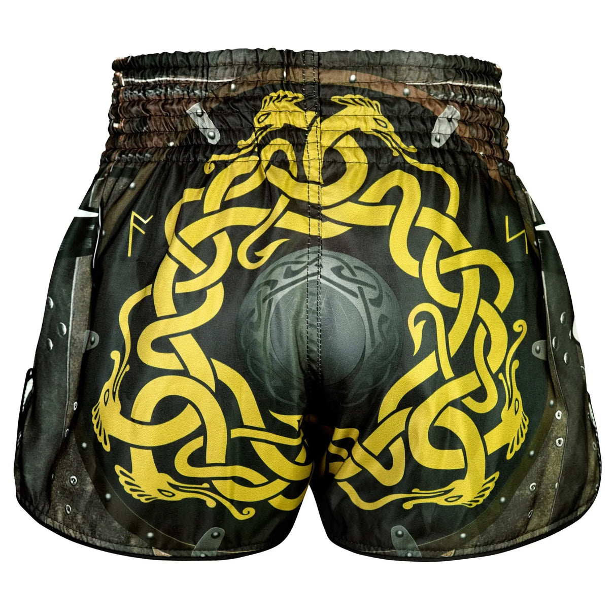 RMS120 TUFF High-Cut Retro Muaythai Shorts Berserkers Fury