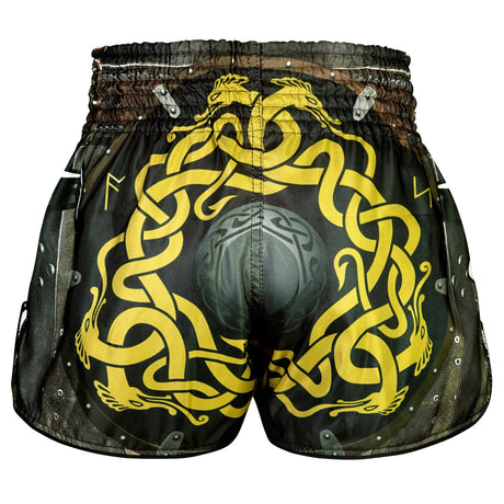 RMS120 TUFF High-Cut Retro Muaythai Shorts Berserkers Fury