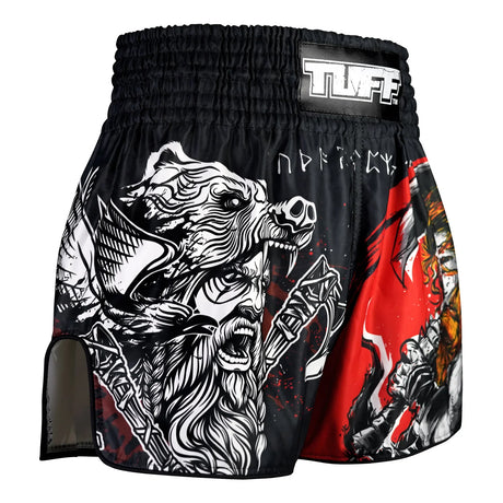 RMS121 TUFF High-Cut Retro Muaythai Shorts The Barbarian