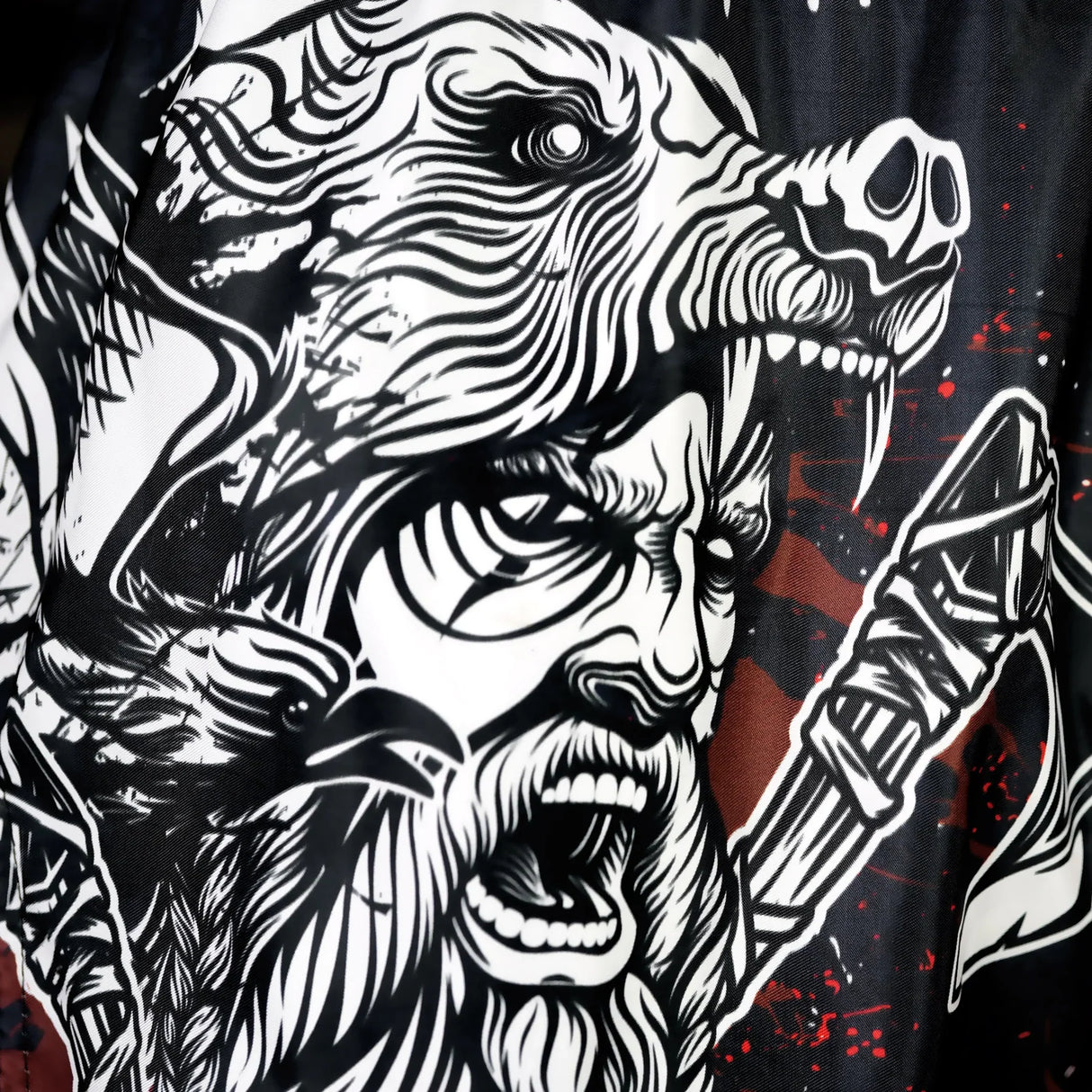 RMS121 TUFF High-Cut Retro Muaythai Shorts The Barbarian