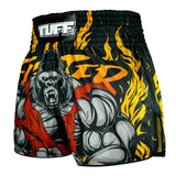 RMS122 TUFF High-Cut Retro Muaythai Shorts The Gigantic Beast