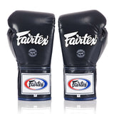 Fairtex BGL6 Lace-up Competition Boxing Gloves - Blue