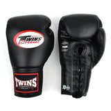 BGLL1 Twins Lace-up Boxing Gloves Black