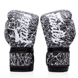 Fairtex BGV14PT Painter Microfibre Boxing Gloves - Black-White