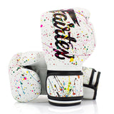 Fairtex BGV14PT Painter Microfibre Boxing Gloves - White