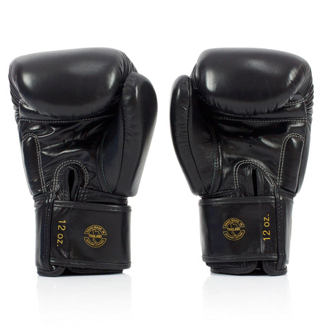 Fairtex BGV19 Deluxe Tight-Fit Boxing Gloves - Black