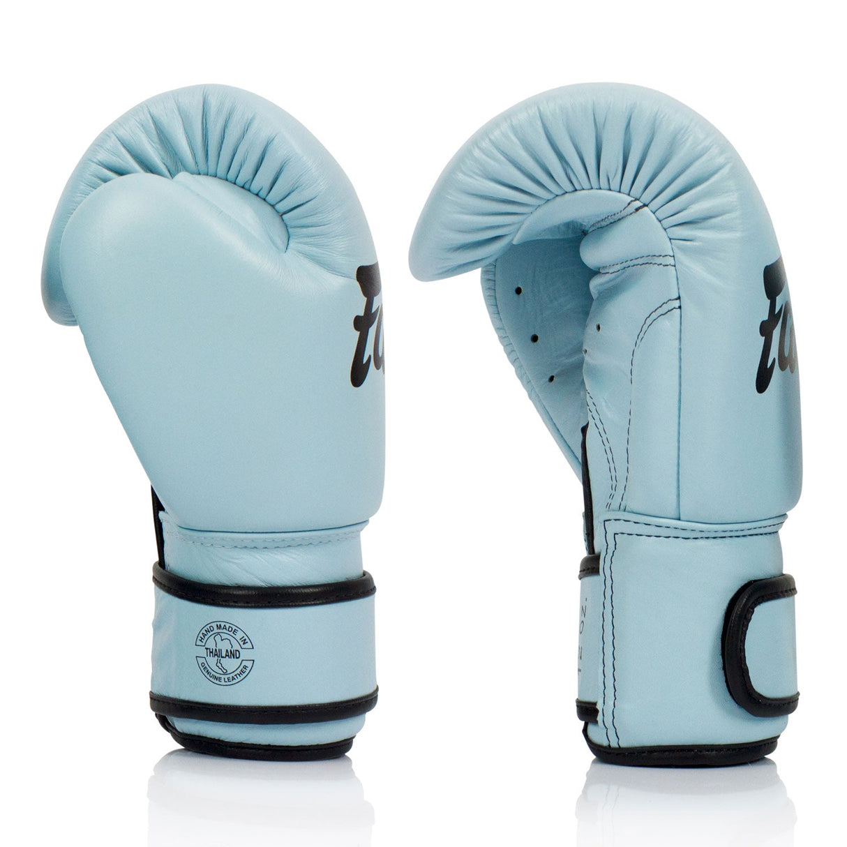BGV20 Fairtex Leather Boxing Gloves Pastel Blue