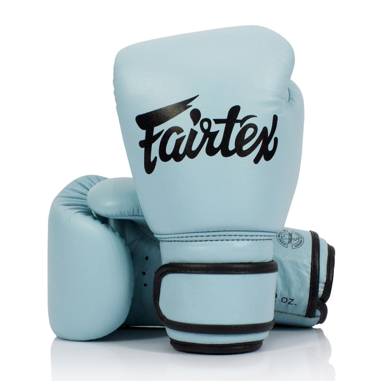 BGV20 Fairtex Leather Boxing Gloves Pastel Blue