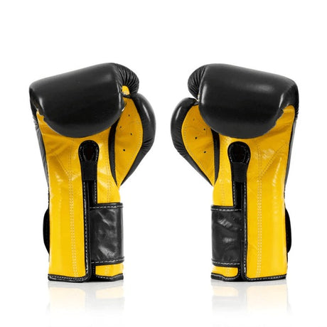 Fairtex BGV9 Mexican Style Boxing Gloves Black-Yellow