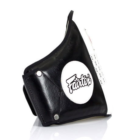 BPV1 Fairtex Standard Leather Belly Pad White-Black