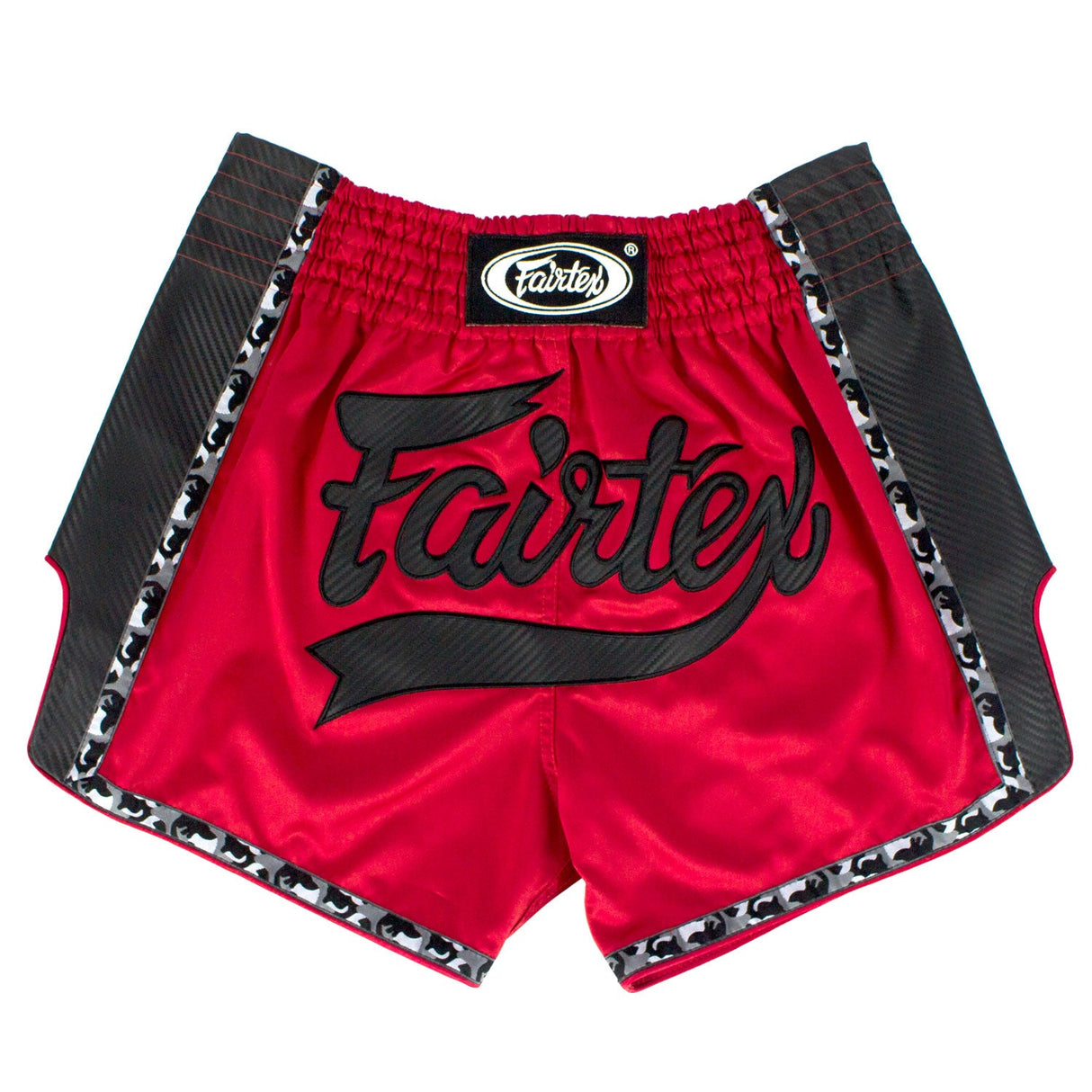 BS1703 Fairtex Slim Fit Muaythai Shorts Red-Black