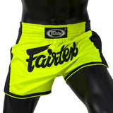 BS1706 Fairtex Slim Fit Muaythai Shorts Lime Green