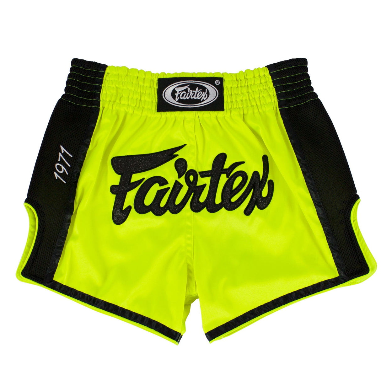 BS1706 Fairtex Slim Fit Muaythai Shorts Lime Green