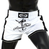 BS1707 Fairtex Slim Fit Muaythai Shorts White