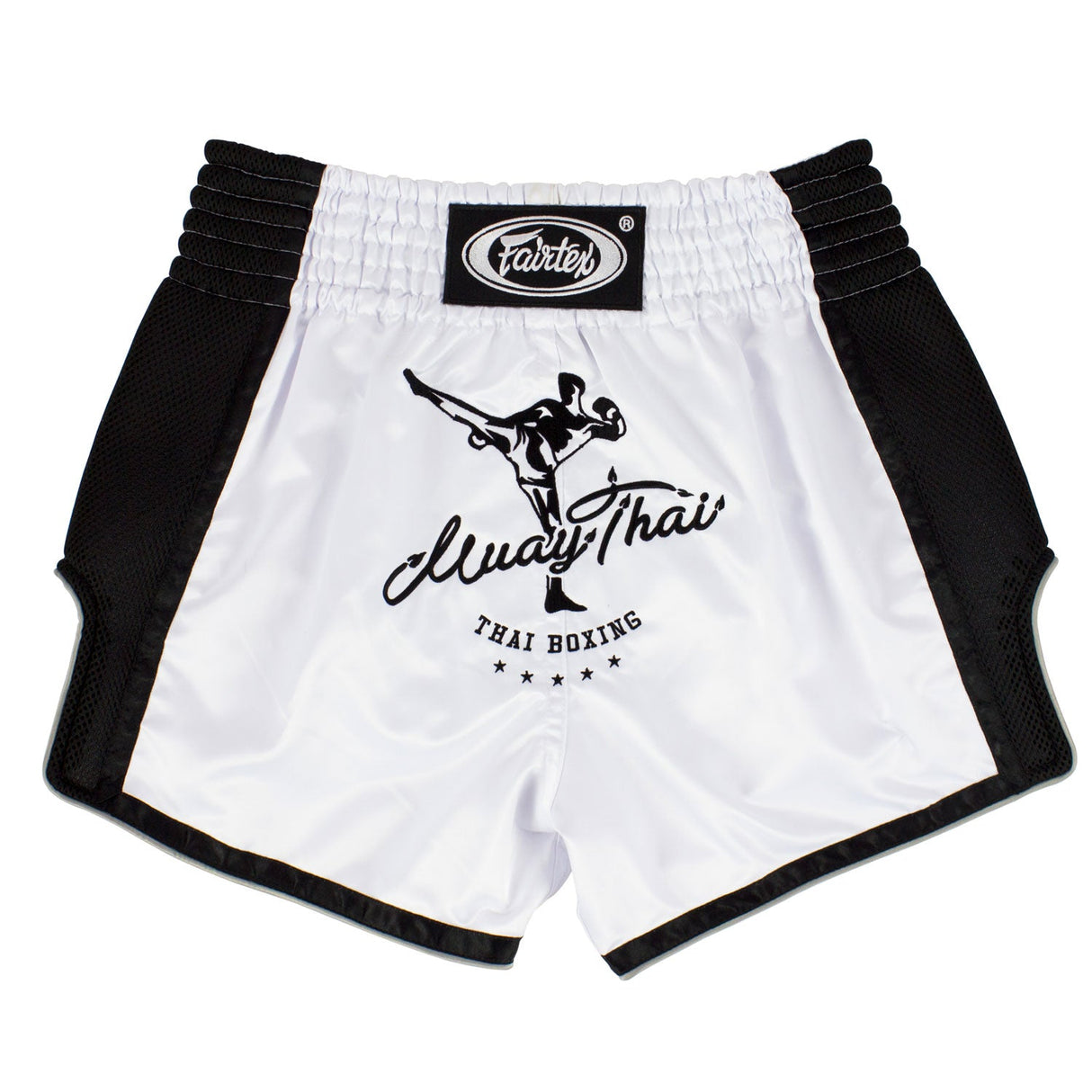 BS1707 Fairtex Slim Fit Muaythai Shorts White