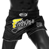 BS1708 Fairtex Slim Fit Muaythai Shorts Black
