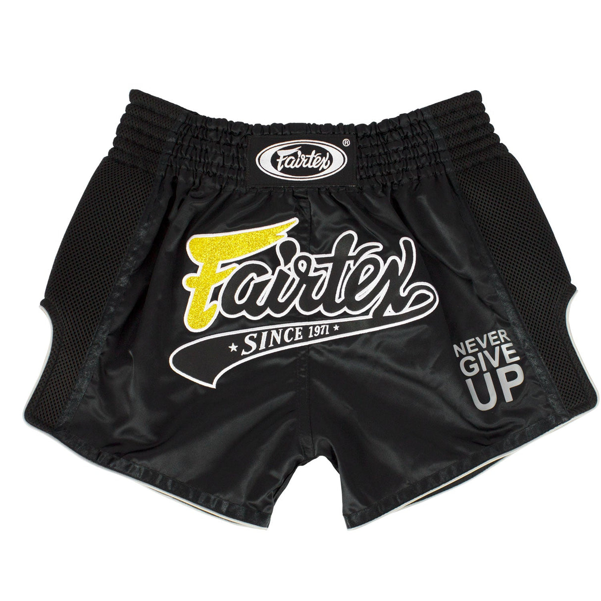 BS1708 Fairtex Slim Fit Muaythai Shorts Black