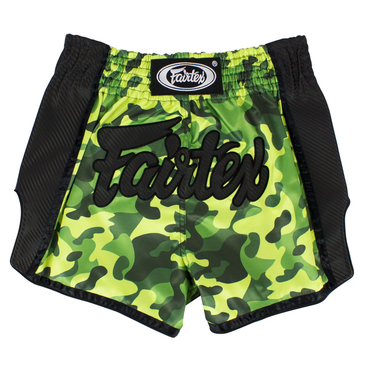 BS1710 Fairtex Slim Fit Muaythai Shorts Green Camo