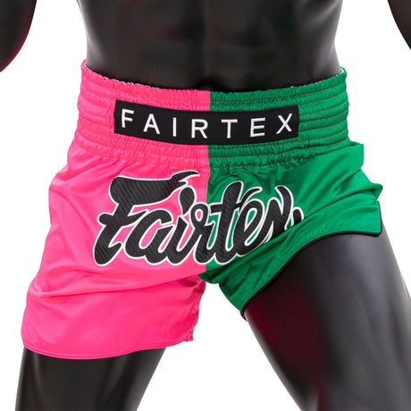 BS1911 Fairtex Fighter Shorts Pink-Green