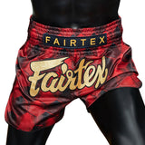 BS1919 Fairtex Muaythai Shorts Red Stealth