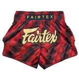 BS1919 Fairtex Muaythai Shorts Red Stealth