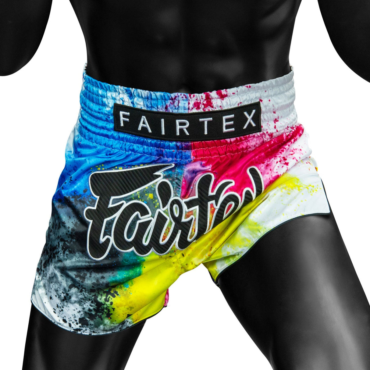 BS1937 Fairtex Acid Jazz White Muaythai Shorts