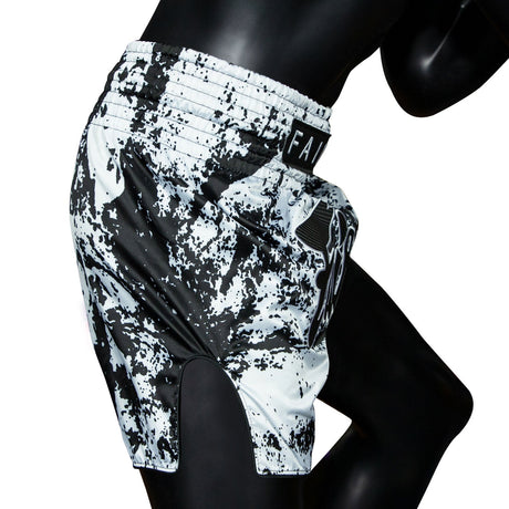 BS1948 Fairtex Grunge White Muaythai Shorts