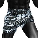BS1949 Fairtex Grunge Black Muaythai Shorts
