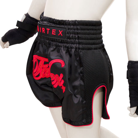 BSK2104 Fairtex Kids Muaythai Shorts Midnight Red