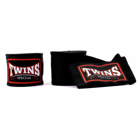 Twins Special CH5 4.5m Elastic Handwraps - Black