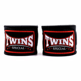 Twins Special CH5 4.5m Elastic Handwraps - Black